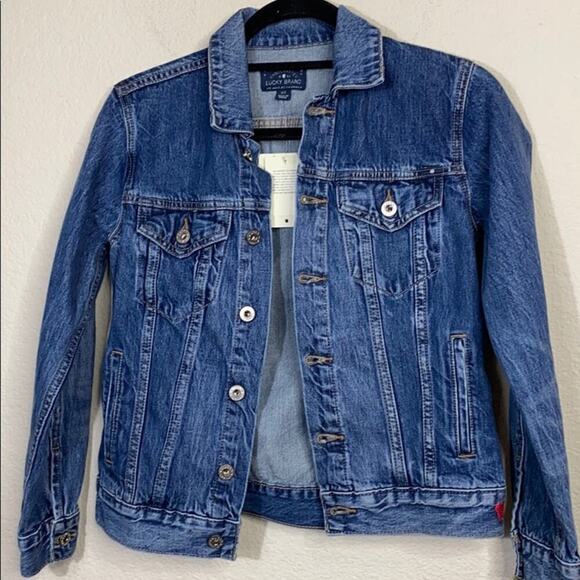 Lucky Brand Tomboy Trucker Denim Jean Jacket - Picture 2 of 11